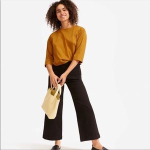 Everlane Wide Leg Crop in Black size 8